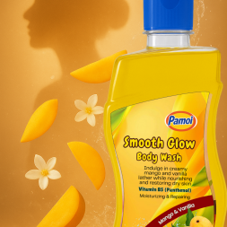 Pamoi Smooth Glow Body Wash – Mango & Vanilla with Vitamin B5