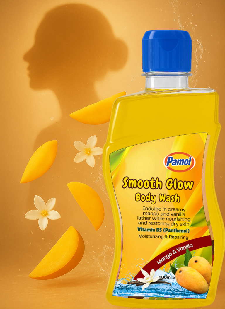 🥭 Pamoi Smooth Glow Body Wash – Mango & Vanilla with Vitamin B5