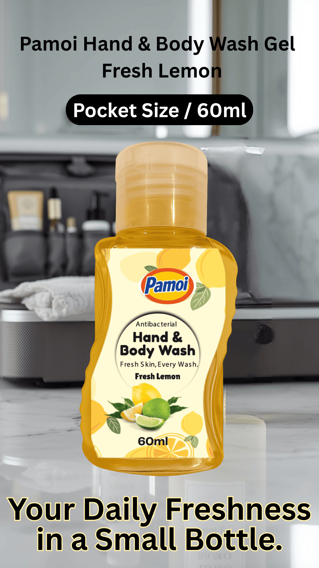 Pamoi Hand & Body Wash Gel Fresh Lemon