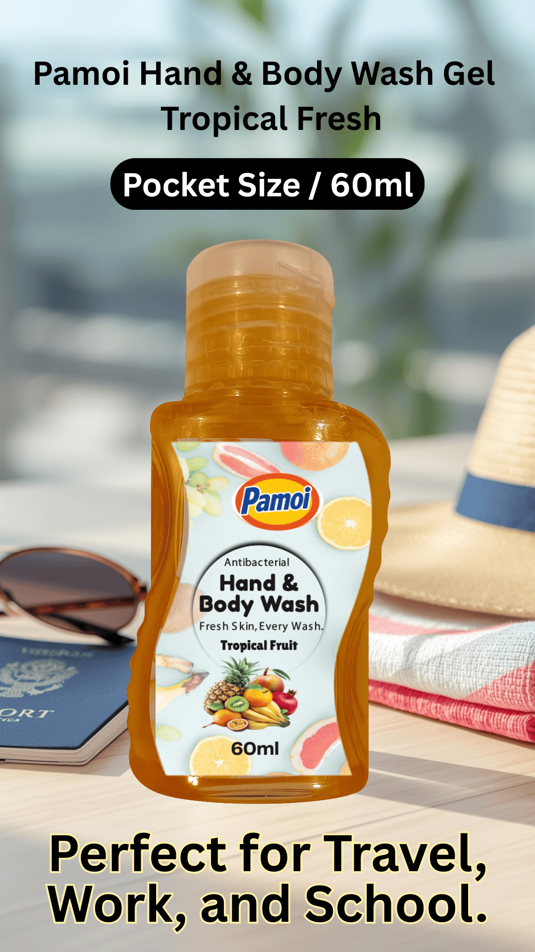 Pamoi Hand & Body Wash Gel Tropical Fresh