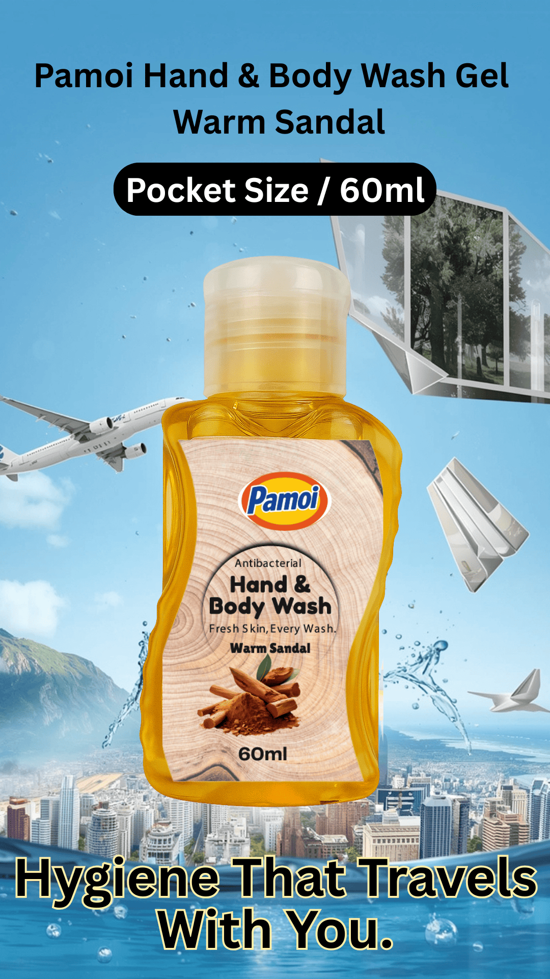 Pamoi Hand & Body Wash Gel Warm Sandal
